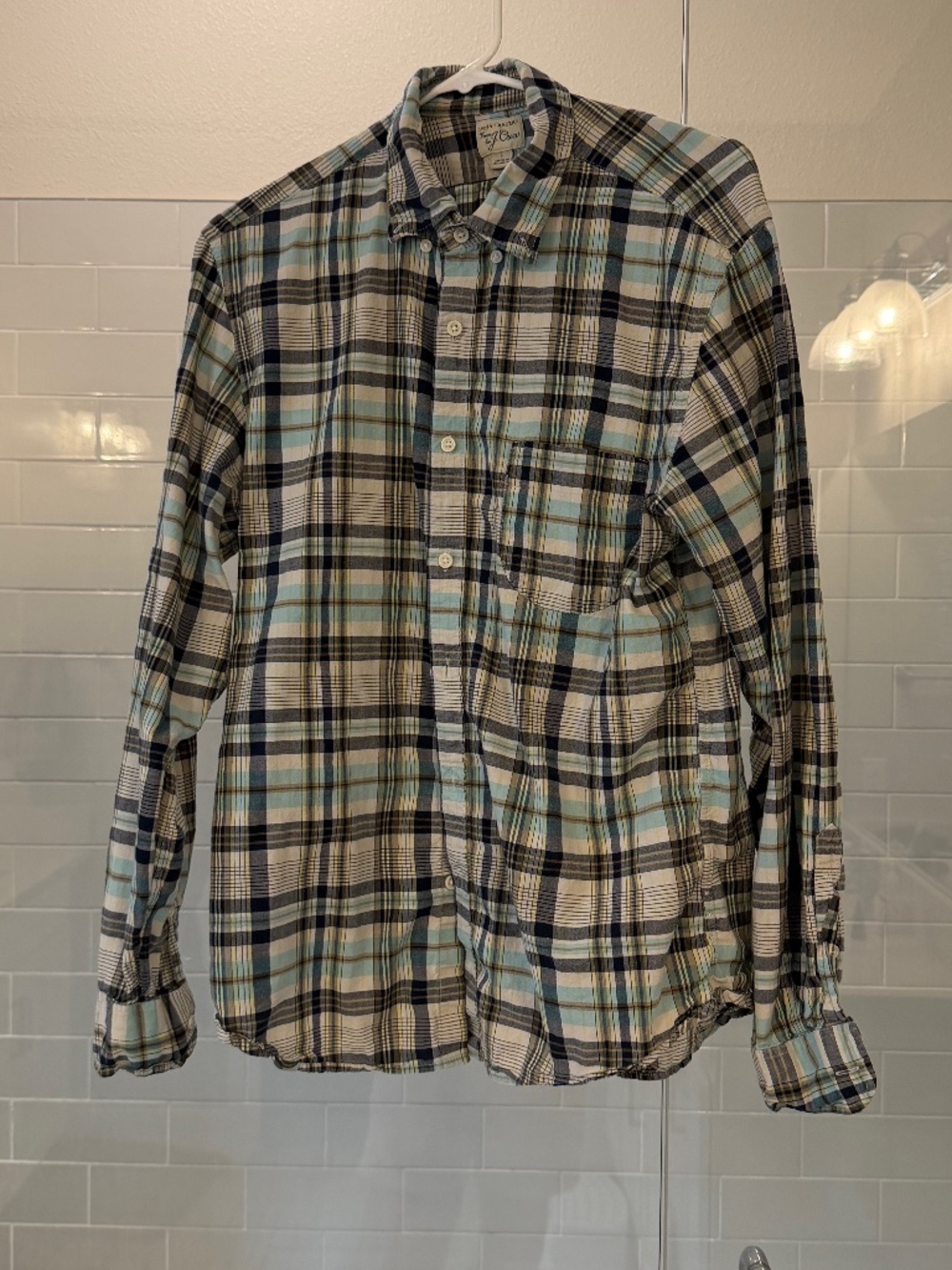 J. Crew Indian Madras Shirt Size Large